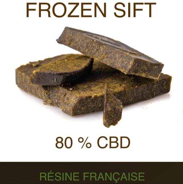 RÉSINE FROZEN SIFT 80 CBD BOUTIQUE CBD OH MAX